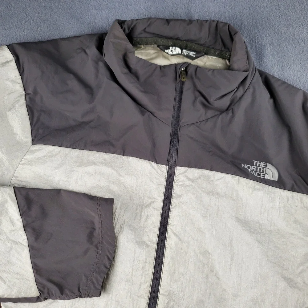 The North Face centric ‎ Windbreaker Jacket Lightweight Full Zip Gray Size L